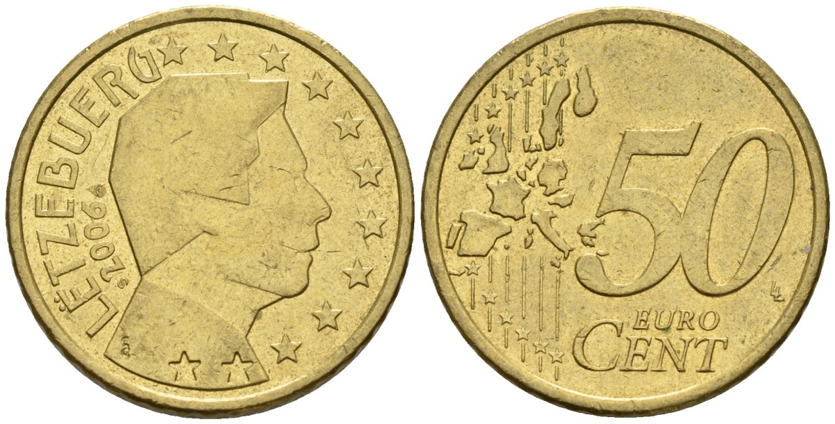 Люксембург 50 евроцентов 2006 KM 80 нордик 4148-743