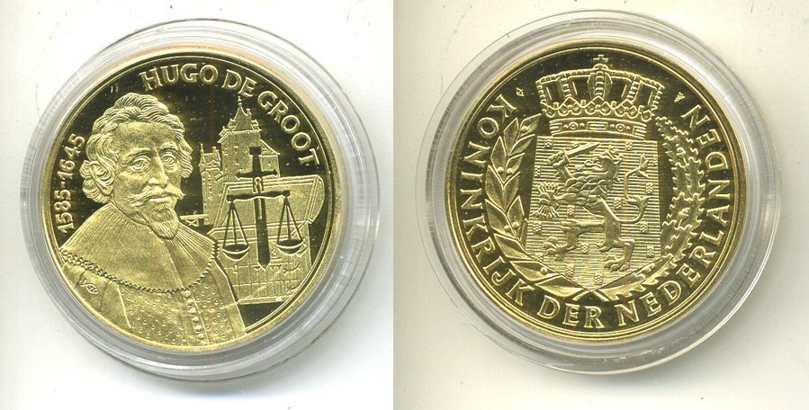 НИДЕРЛАНДЫ МЕДАЛЬ ХЬЮГО ДЕ ГРУТ (1585-1645) UNC 06-130-41