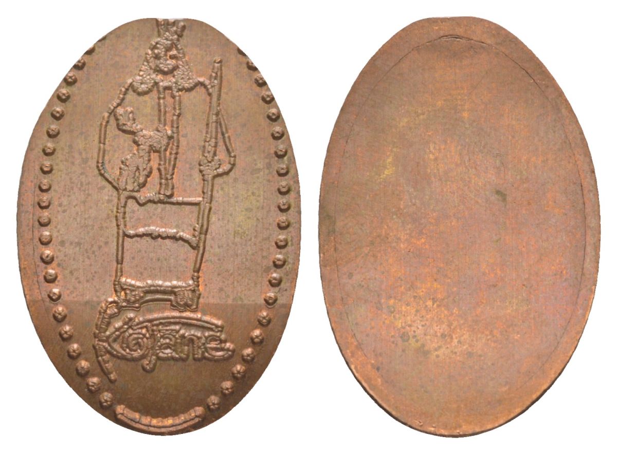 США жетон размер 28x19 мм медь 4629-551