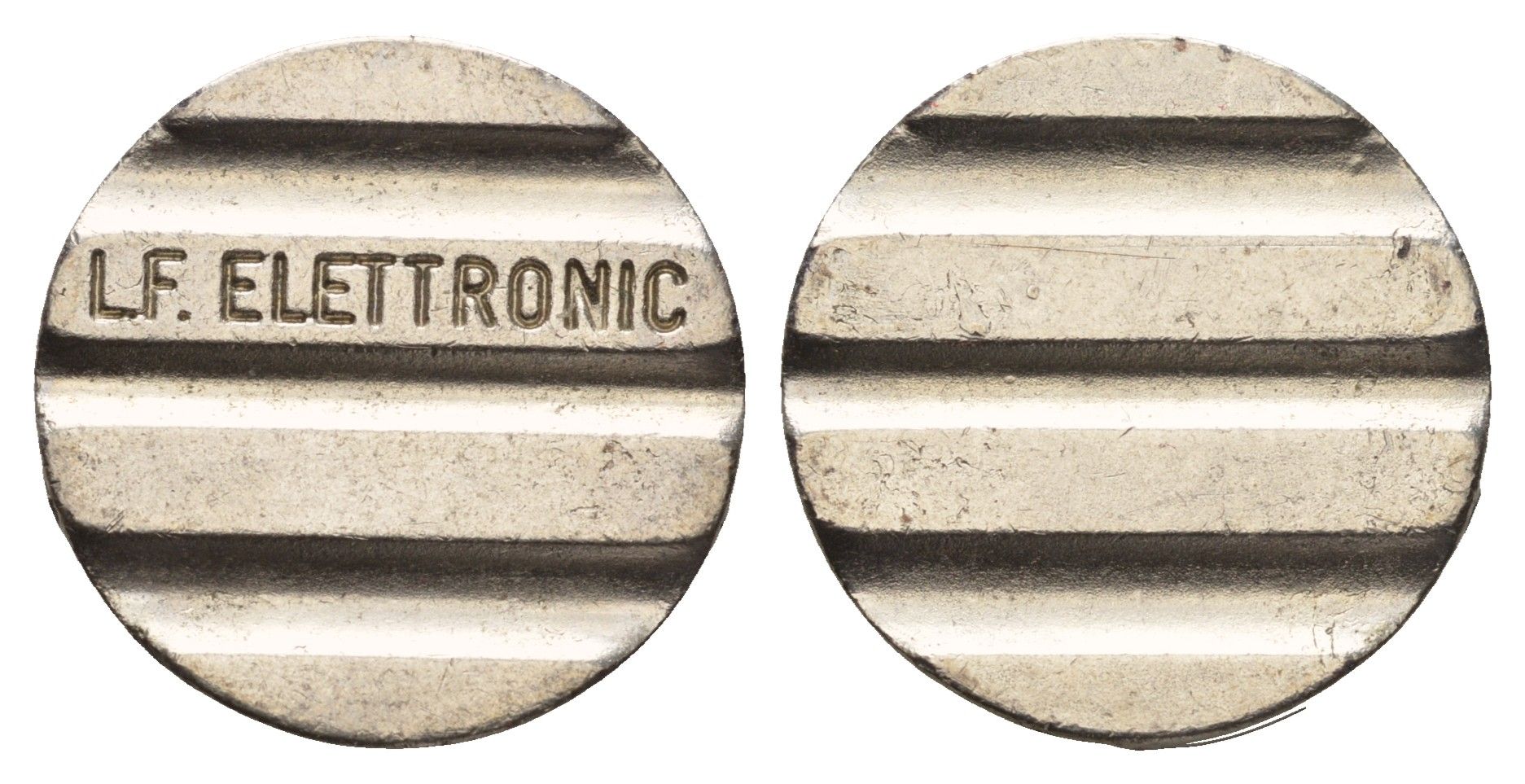 Италия жетон на 1 стакан с водой - lf. Elettronic диаметр 24 мм, вес 4,3 гр никель 4670-526