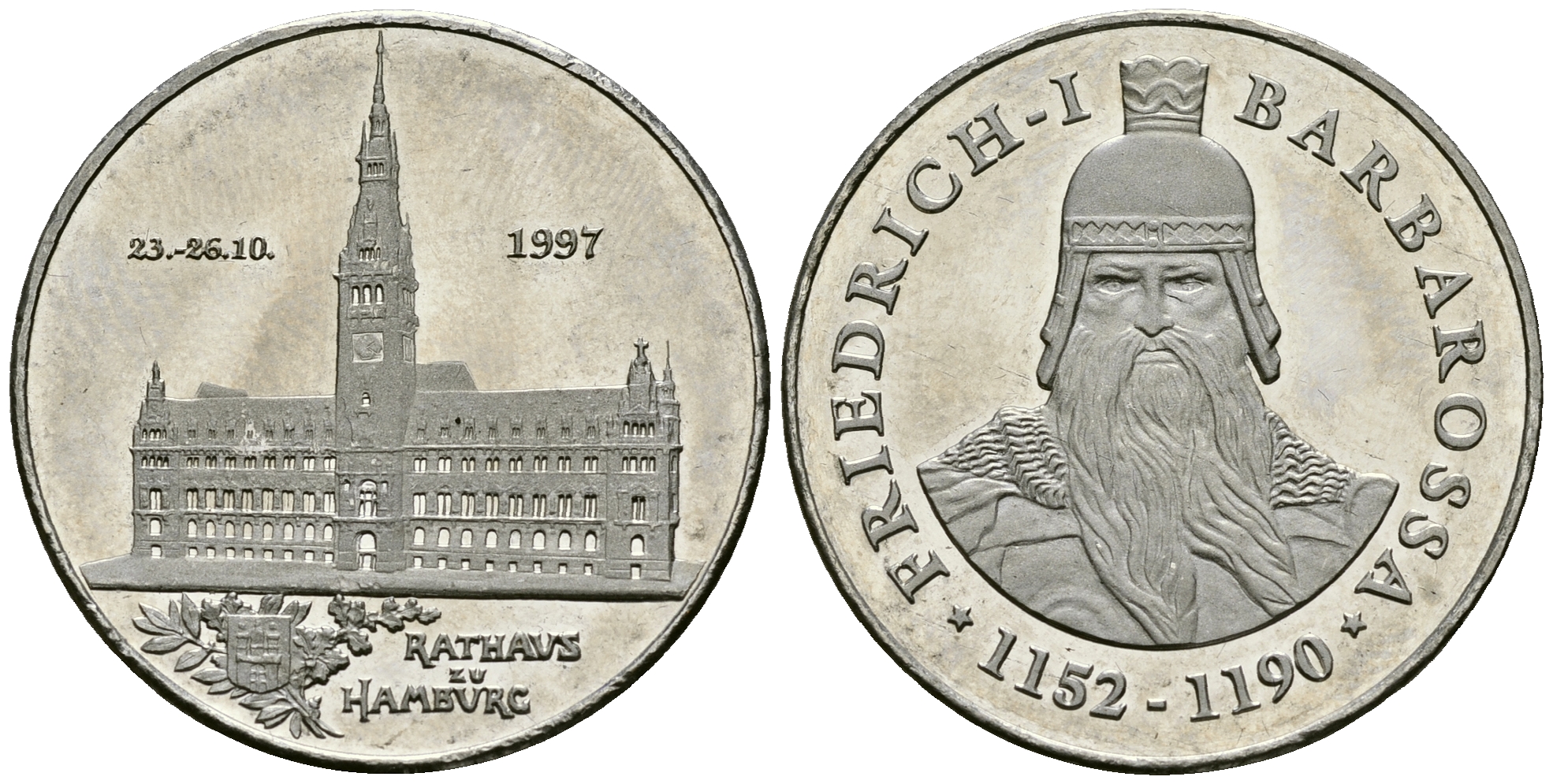 Турция медаль 1997 Фридрих I Барбаросса (1152-1190) 4165-1112