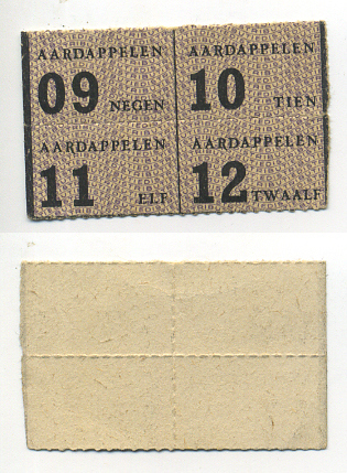 Нидерланды талоны на горючее 1944-1950 ТА 806 бумага 6317-37-2-2