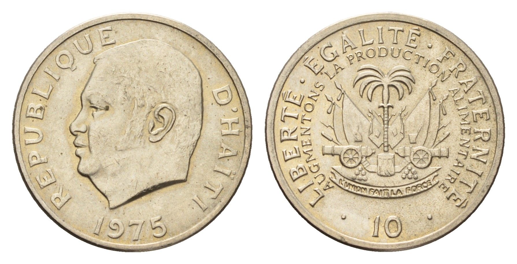 Гаити 10 сантимов 1975 ФАО KM 100 медно-никель UNC 4674-955