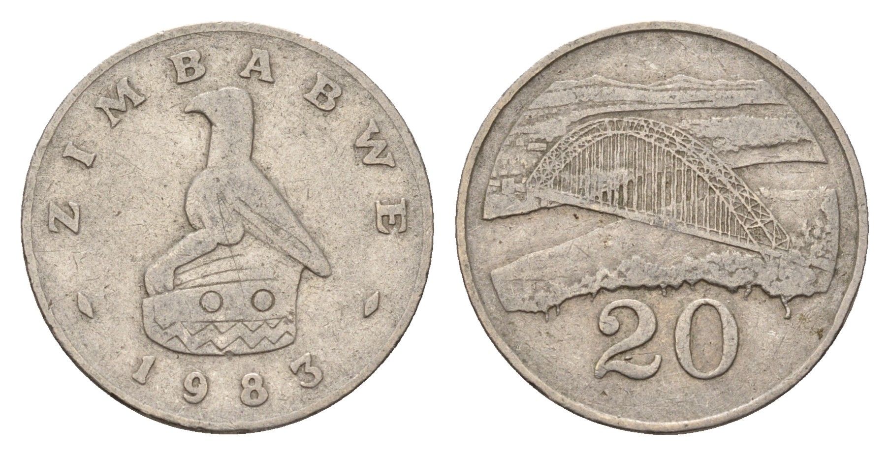 Зимбабве 20 центов 1983 KM 4 медно-никель 210-1231