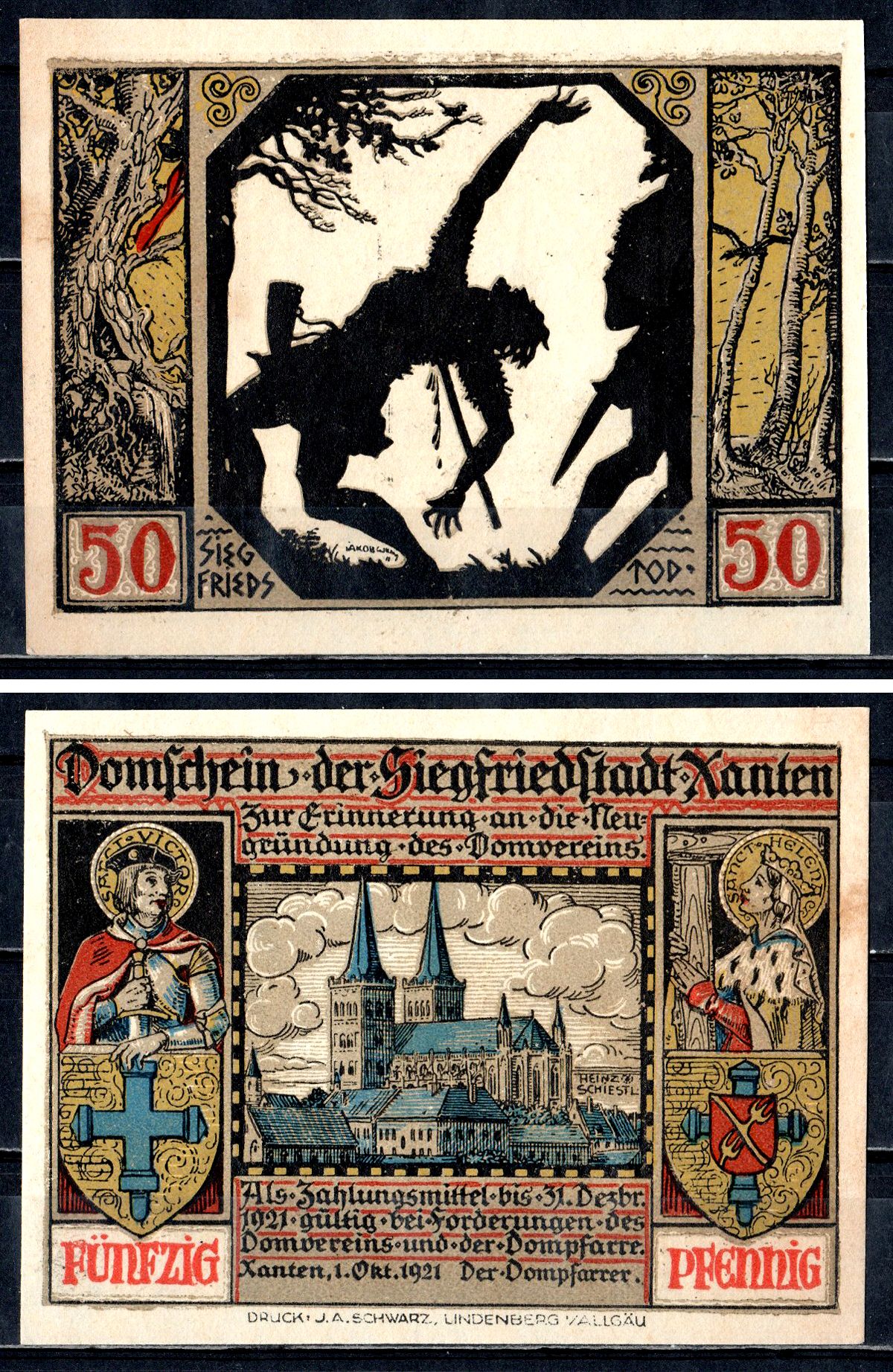 Ксантен (Пруссия, Рейн) 50 пфеннигов ND 2193-16-3-2