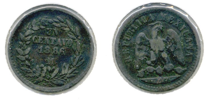 МЕКСИКА 1 СЕНТАВО 1886 257-531