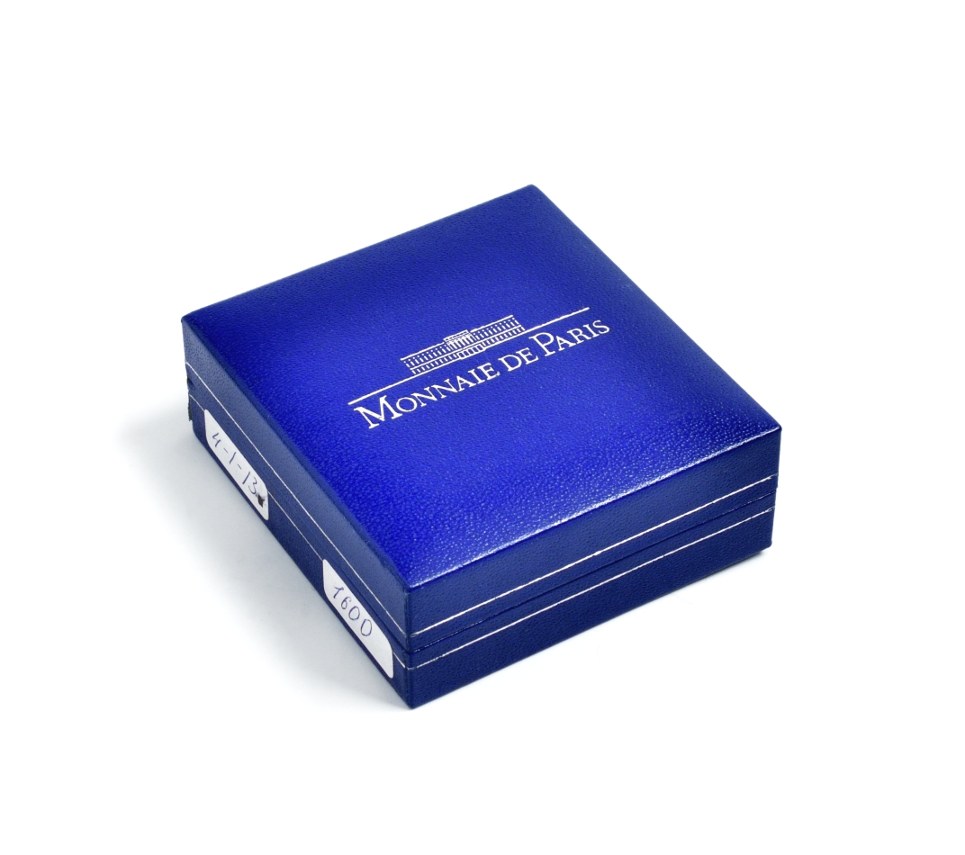 Франция 1/4 евро 2008 художник Эдуард Мане, цветная эмаль, в оригинальной коробке, с сертификатом KM 1570 серебро BUNC 4-3-5-08