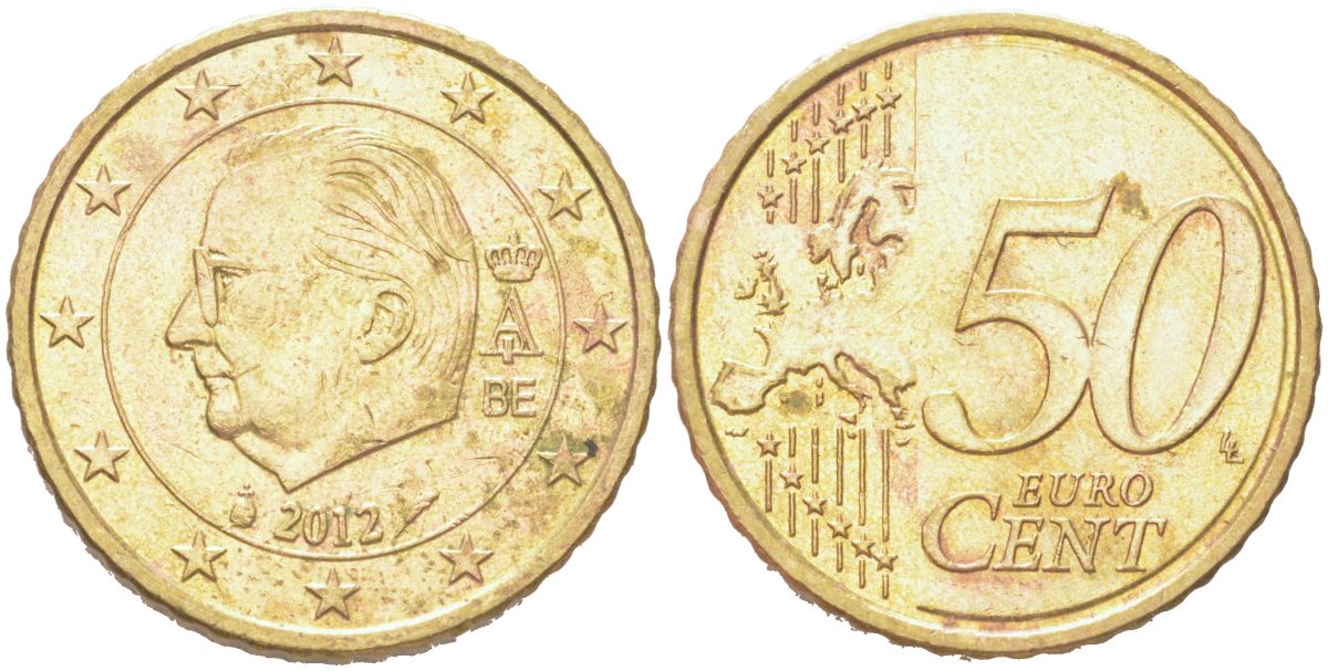 Бельгия 50 евроцентов 2012 KM 300 нордик 4126-425