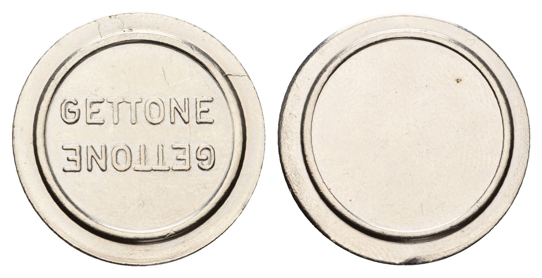 Италия жетон диаметр 24 мм, вес 5,5 гр нержавеющая сталь 4670-854