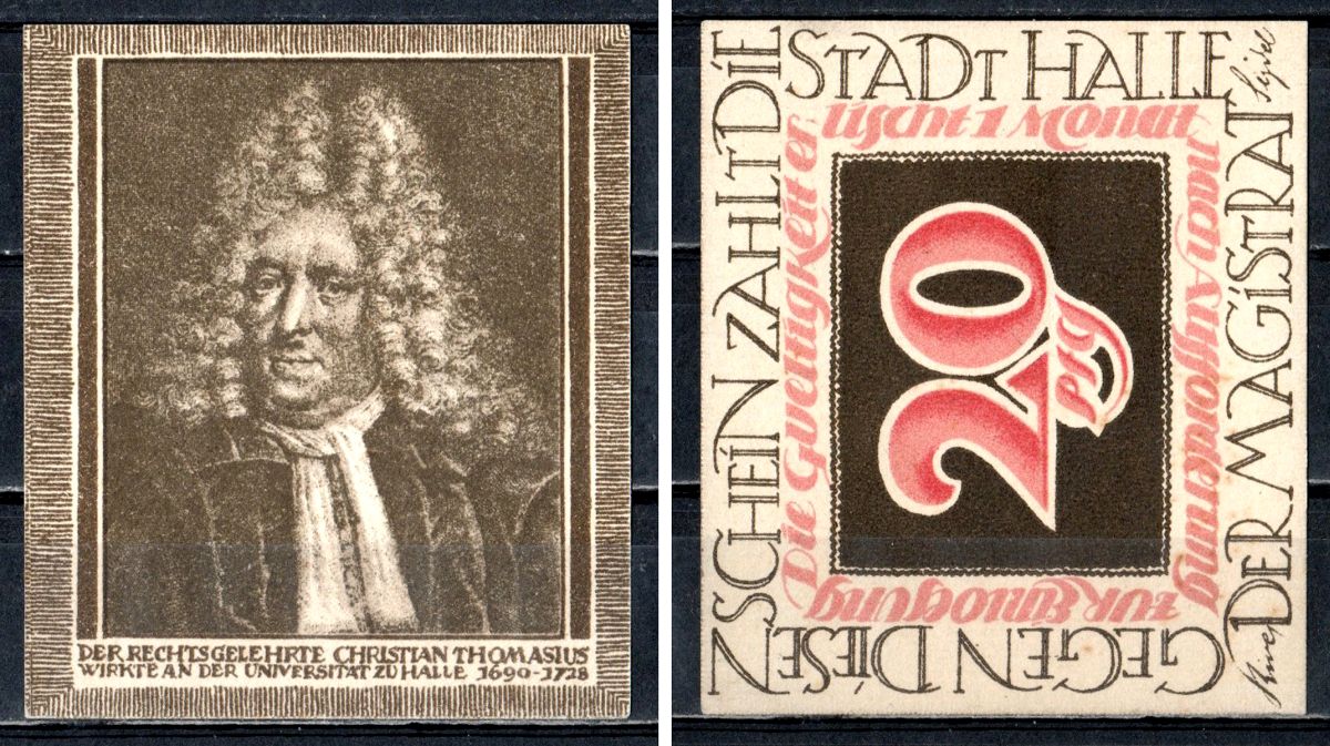 Галле-ан-дер-Заале (Пруссия, Саксония) 20 пфеннигов 1921 7556-72-4-1