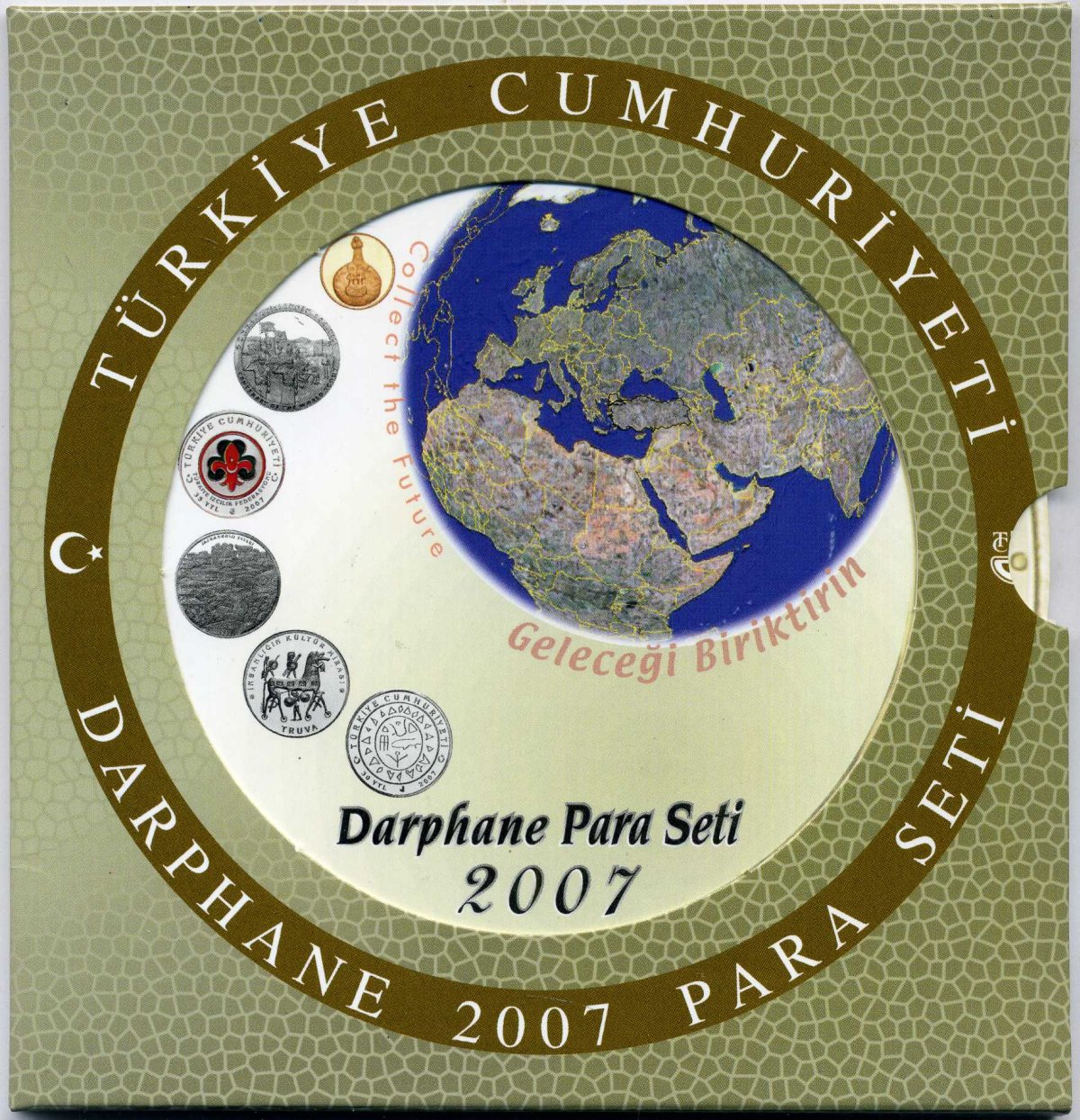 Турция набор из 6 монет 2007 выпуск в новом дизайне, в оригинальном буклете    UNC 00-00-00