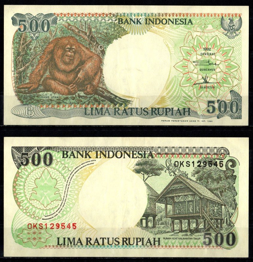 Индонезия 500 рупий 1992 Pick 128 a бумага 2198-1-1-1