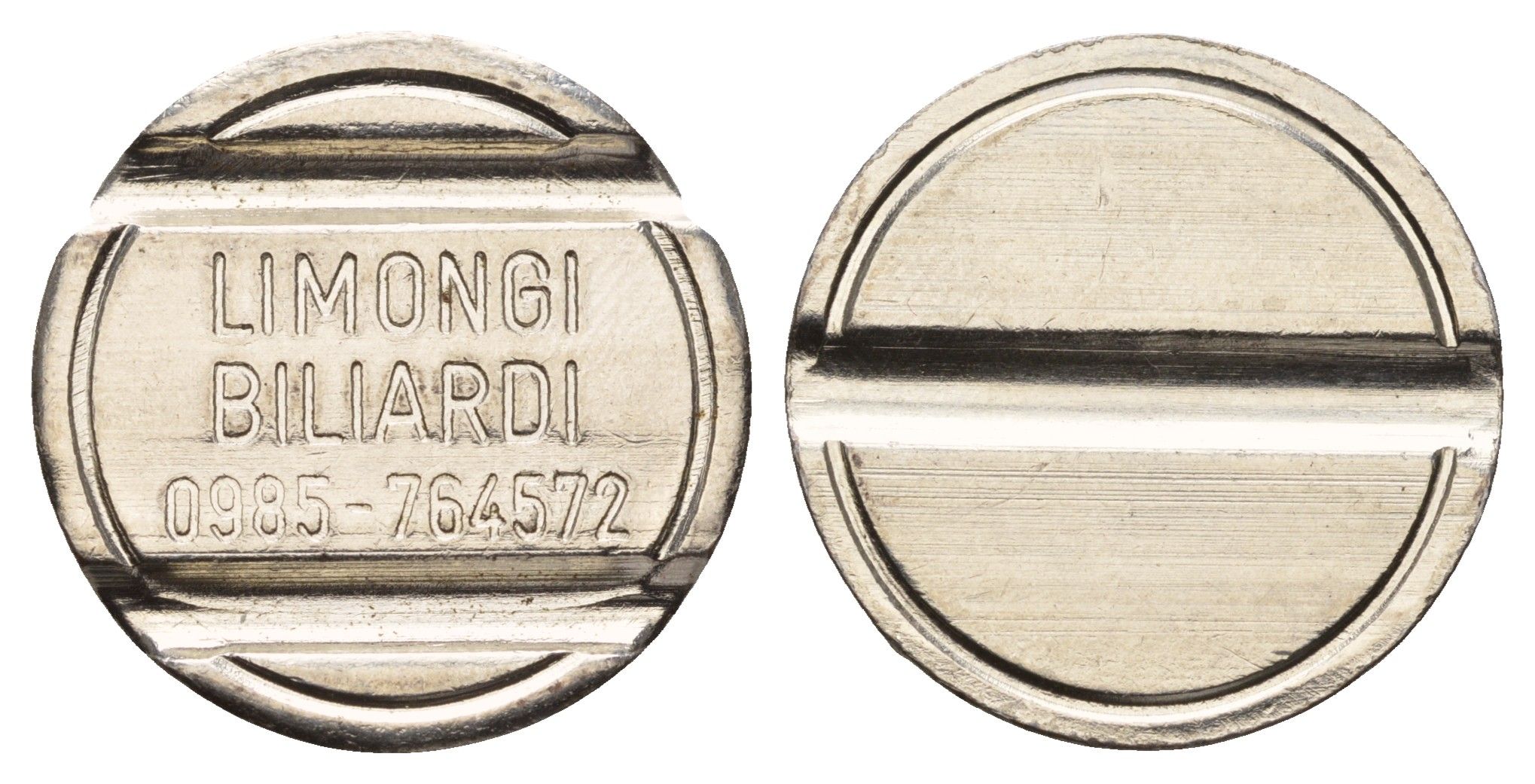 Италия жетон для игры в бильярд диаметр 26 мм, вес 6,6 гр нержавеющая сталь 4670-727