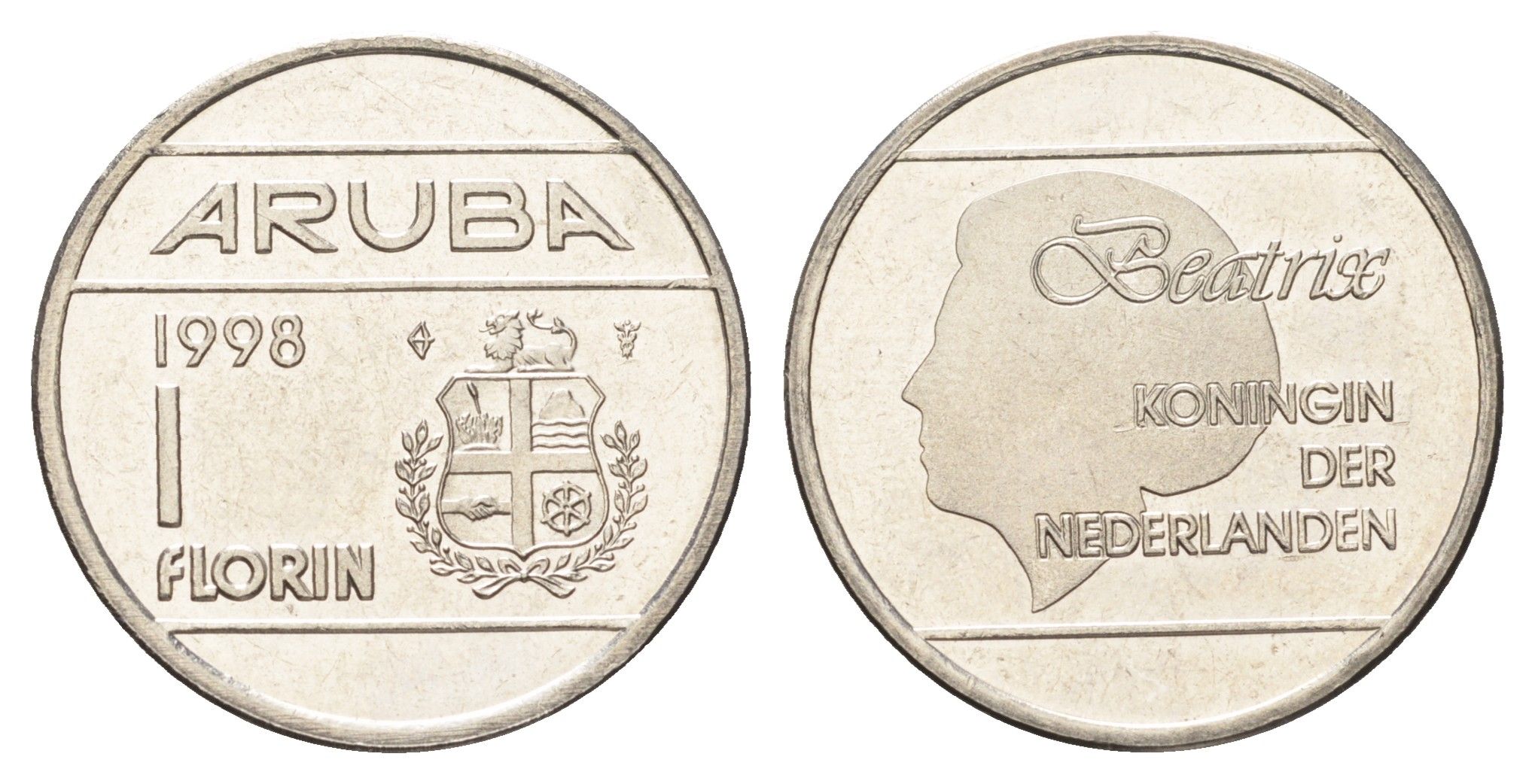 Аруба 1 флорин 1998 KM 5 сталь плакированная никелем UNC 4662-445