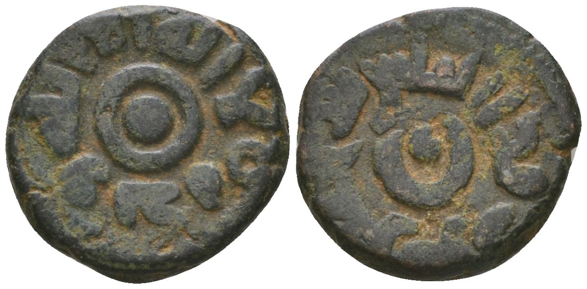 Омейядский халифат, Рамла 1 фальс ND (696-750)  AH105 BMC Walk 1?879 медь 4516-264