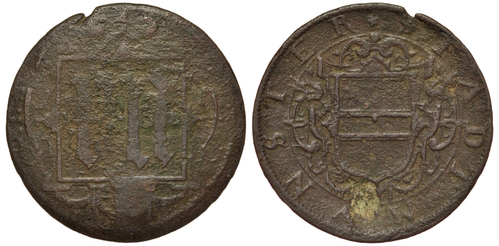 Мюнстер 12 пфеннигов 1602 KM 306, Peus 42, Weingrtner 216 медь 1515-2023