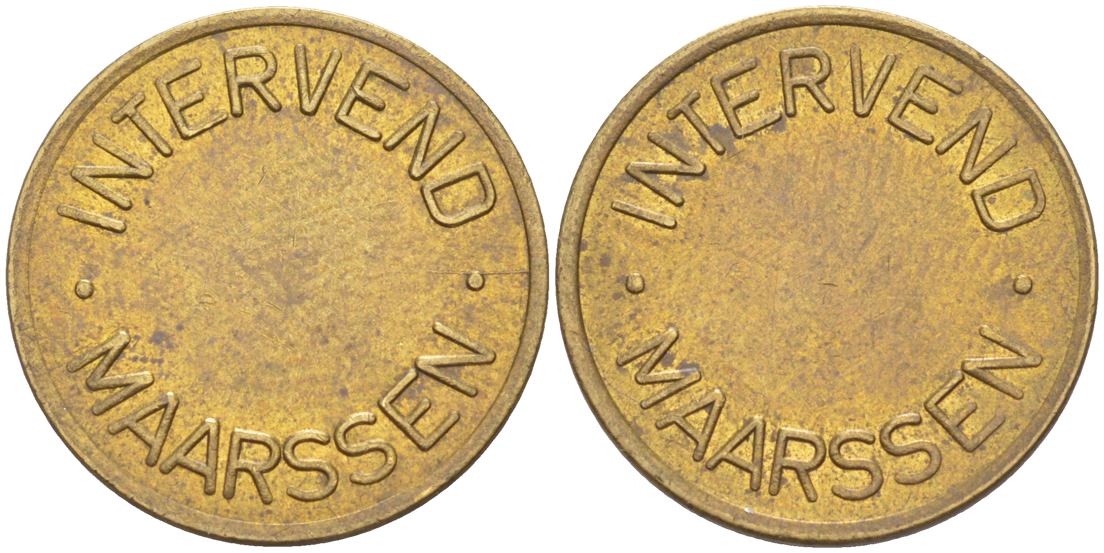 Нидерланды жетон ND INTERVEND MAFRSSEN, диаметр 20 мм. латунь 27-243