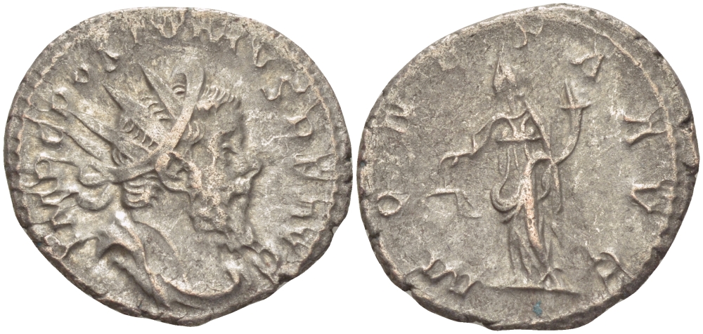 Римская Империя (императоры в Галлии) антониниан 260 - 269 Постум. IMP C POSTVMVS P F AVG / MONETA AVG, Монета с весами и рогом Изобилия, Колония Агриппины, Good Very fine RIC 315 биллон 1073-12-114