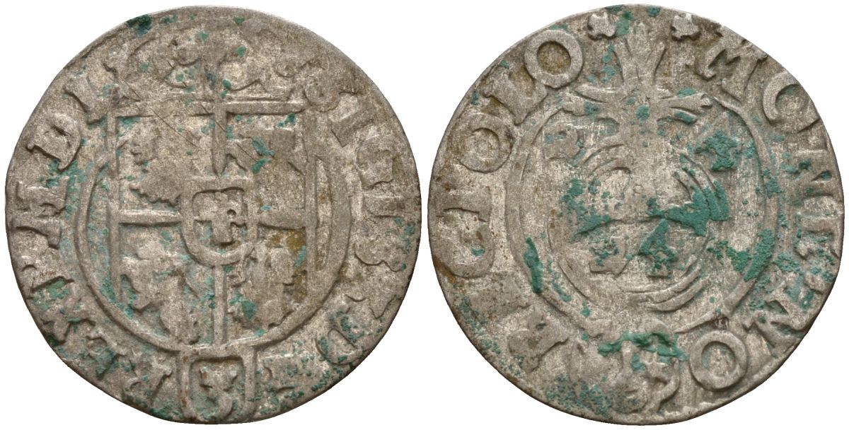Польша 3 полкера (3 полторака - 1 крейцер) 1624 Сигизмунд III Ваза (1587-1632) Gorecki B.24, KM 41 серебро 4158-957