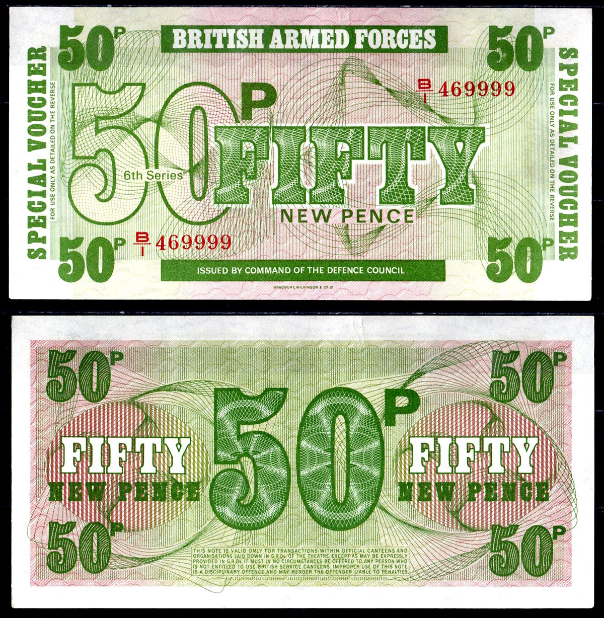Великобритания 50 пенсов ND (1972) Pick M46a бумага UNC (пресс) 6278-48-2-1