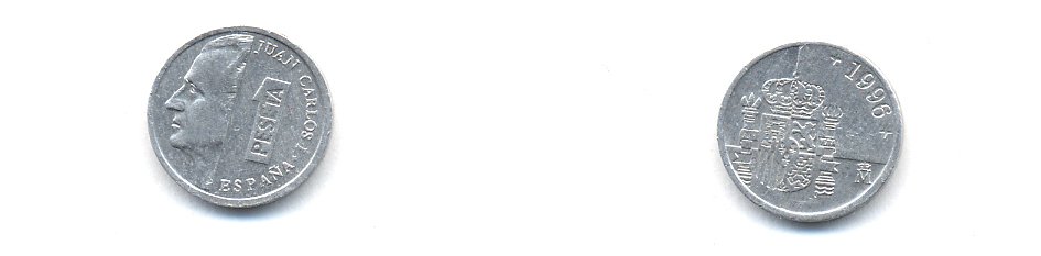 ИСПАНИЯ 1 ПЕСЕТА 1996 ХУАН КАРЛОС I (1975-) KM 832 алюминий 29-1148