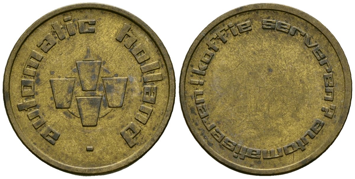 Нидерланды жетон ND жетон кофемашины - Douwe Egberts латунь 4167-423