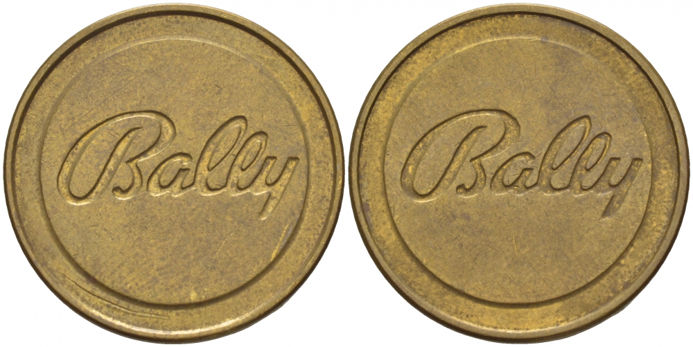 ШВЕЦИЯ ЖЕТОН ИГРОВОЙ BALLY, ГОРОД СТОКГОЛЬМ бронза 4544-823