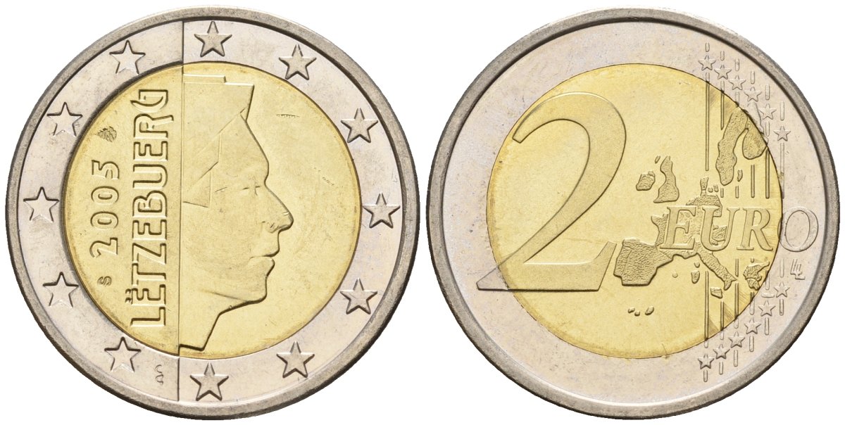 Люксембург 2 евро 2005 KM 82 биметалл 4148-815