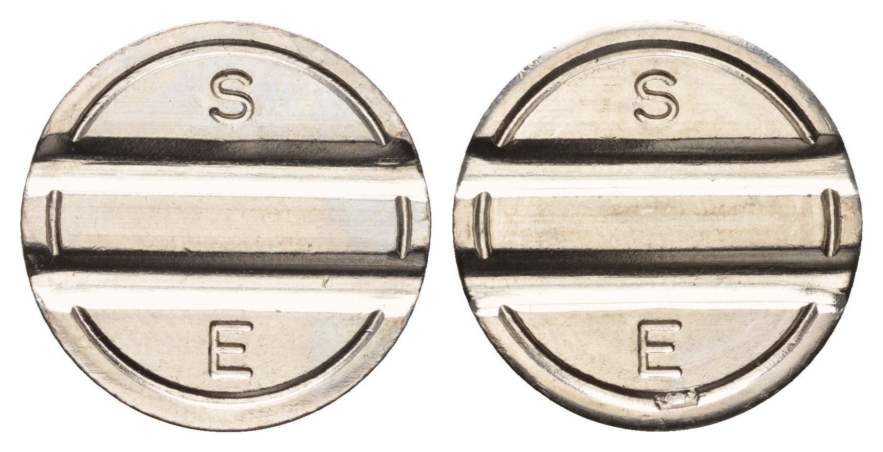 Италия телефонный жетон S. E. диаметр 23 мм, вес 5,1 гр нержавеющая сталь 4670-555