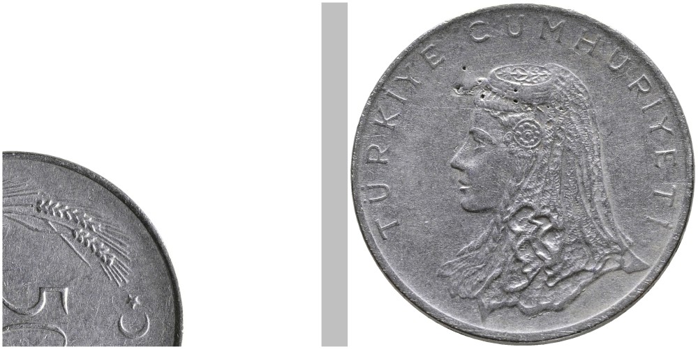 Турция 50 курушей 1973 Анатолийская невеста KM 899 нержавеющая сталь 4541-823