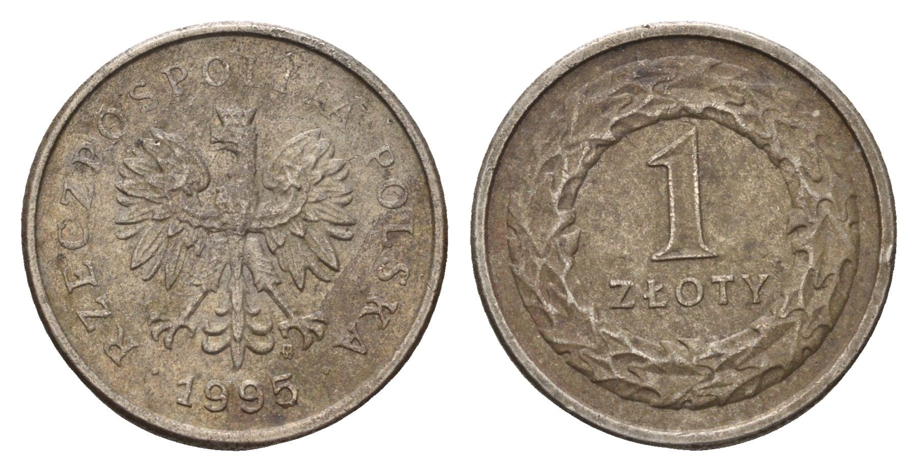 Польша 1 злотый 1995 Y 282 медно-никель 4703-624