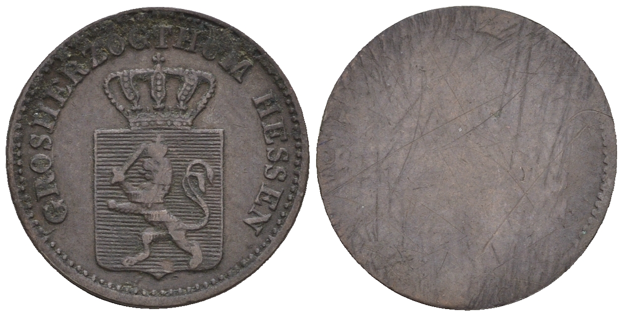 Гессен 1 геллер XIX век медь 54-1041