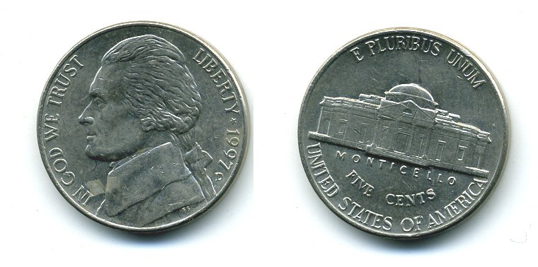 США 5 ЦЕНТОВ 1997 KM A192 медно-никель 4364-344