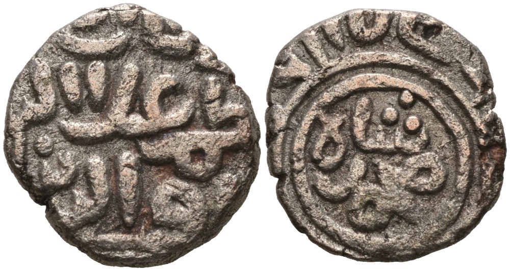 Индия 2 гани 1308 (AH711) Делийский Султанат, Alu ed-din Muhammad Shab II (1295-1315) Goron/Goenka D 233, Mitchiner 2569 биллон 192-937