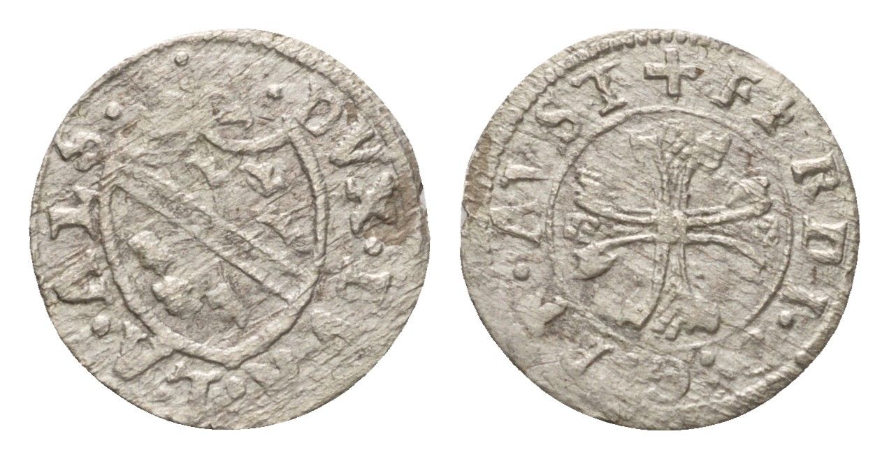 Австрия, Верхний Эльзас 1 вирер (4 пфеннига) ND (1612-1618) Максимилиан III (1605-1618) Klem 110 серебро 443-1515