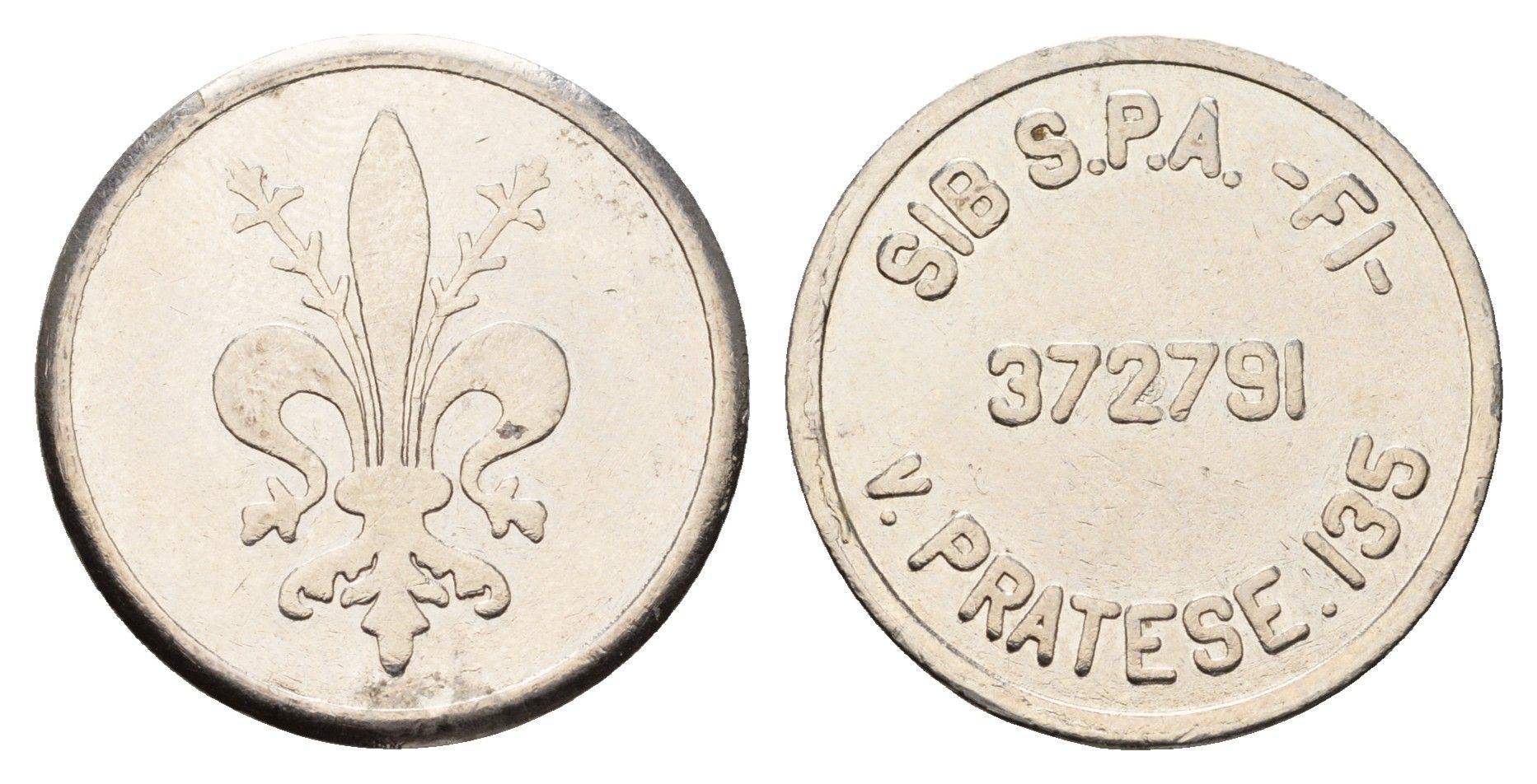 Италия покерный жетон диаметр 23,5 мм, вес 7,5 гр нержавеющая сталь 4670-933