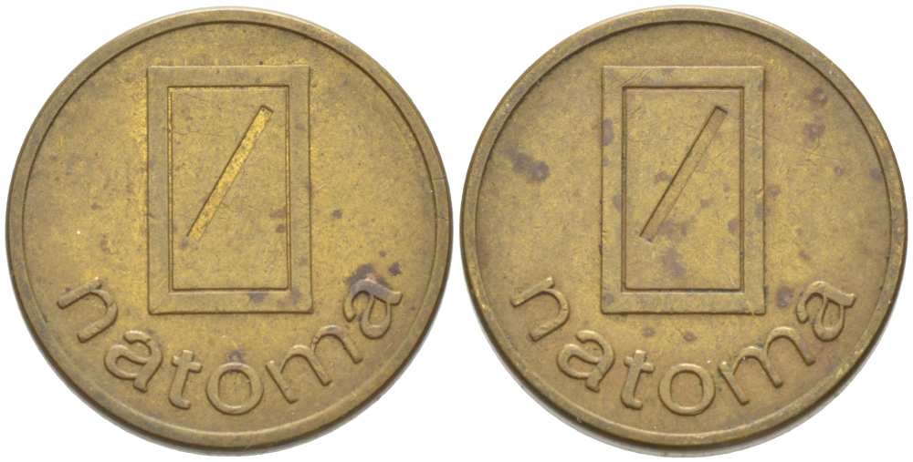 НИДЕРЛАНДЫ ЖЕТОН ДЛЯ КОФЕЙНОГО АВТОМАТА ND NATOMA, ДИАМЕТР 20 ММ. латунь 217-847