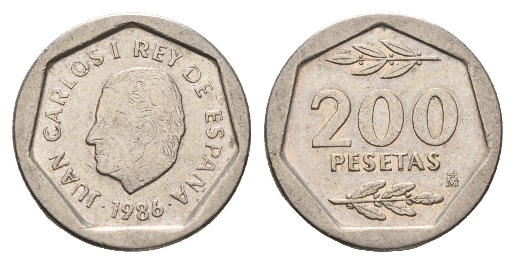 Испания 200 песет 1986 Хуан Карлос I (1975-2014) KM 829 медно-никель 4673-1221