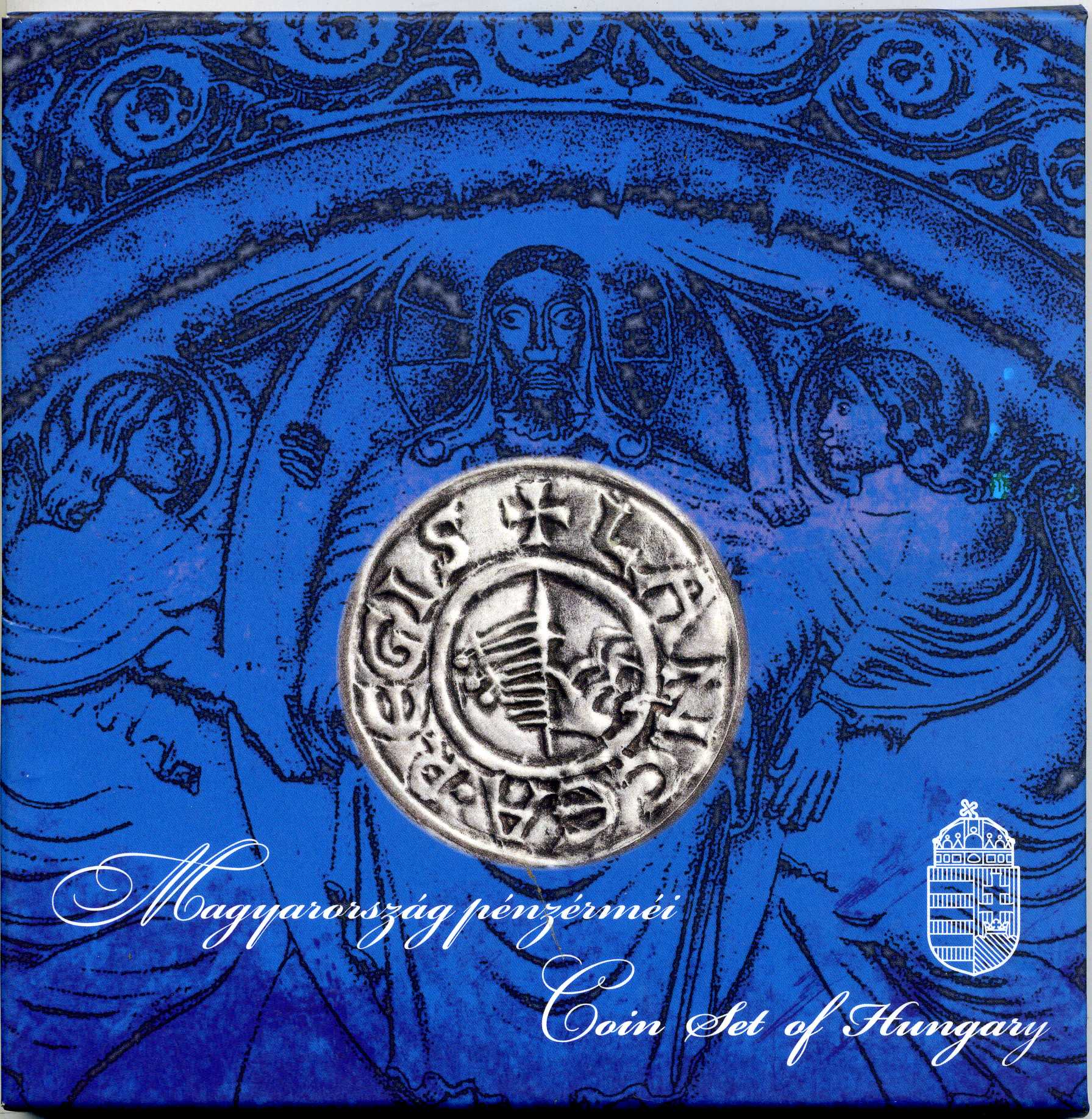 Венгрия набор из 6 монет + жетон 2014 первая венгерская монета, официальный выпуск, в оригинальном картонном буклете, тираж 3000 экз. BUNC 00-00