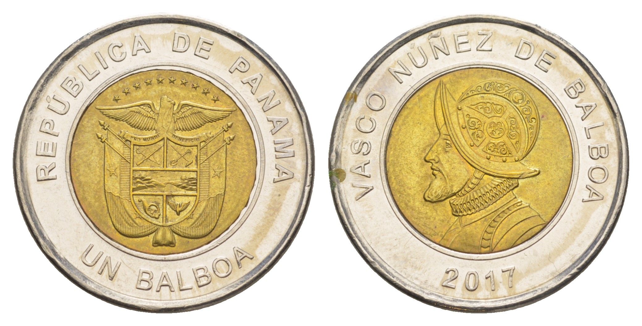 Панама 1 бальбоа 2017 KM 141 биметалл UNC 4642-741