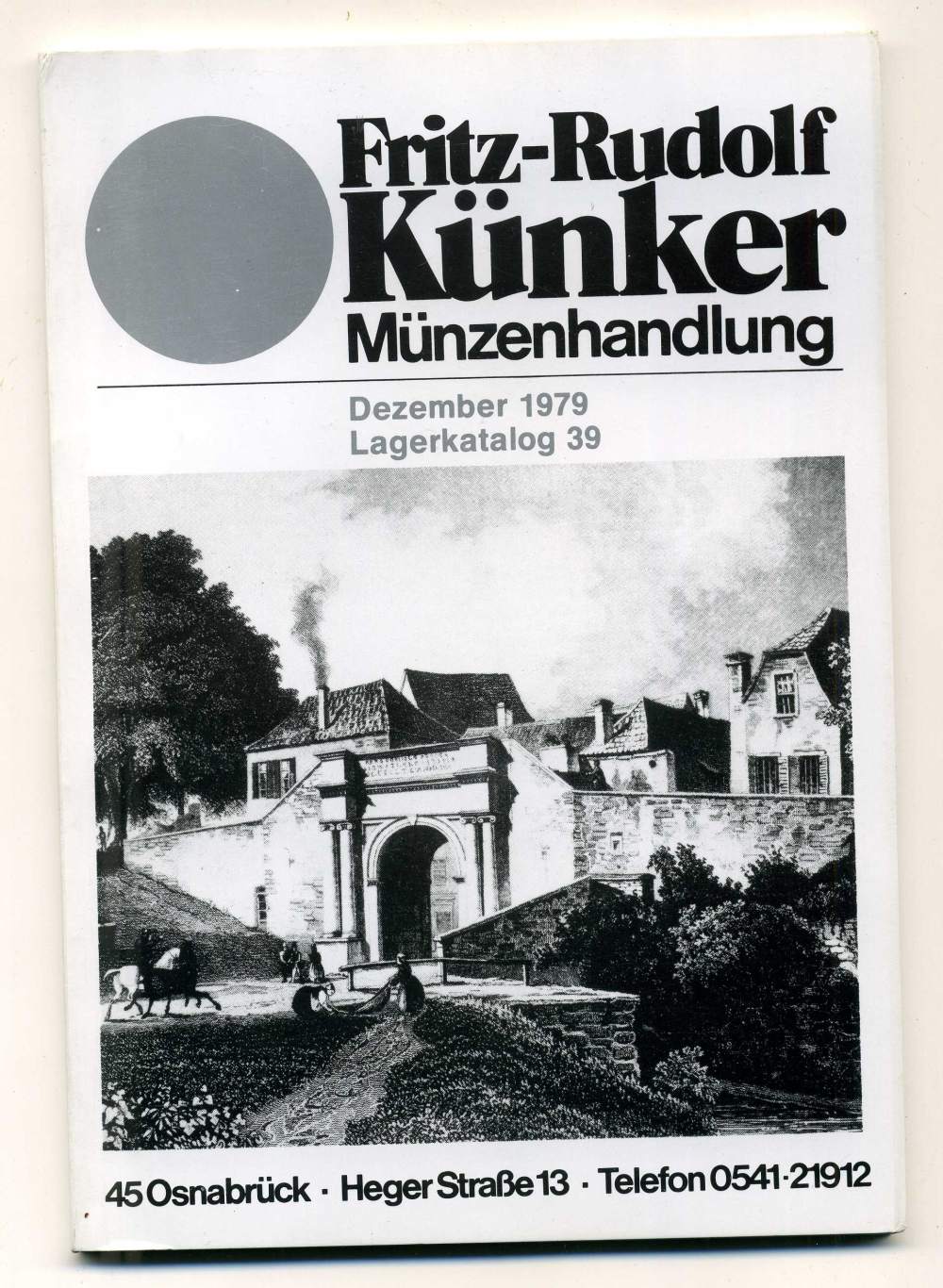 ФРИТЦ-РУДОЛЬФ КЮНКЕР КАТАЛОГ ФИКСИРОВАННЫХ ПРОДАЖ (LAGERKATALOG) 1979 ДЕКАБРЬ, № 39 00-01-01-33
