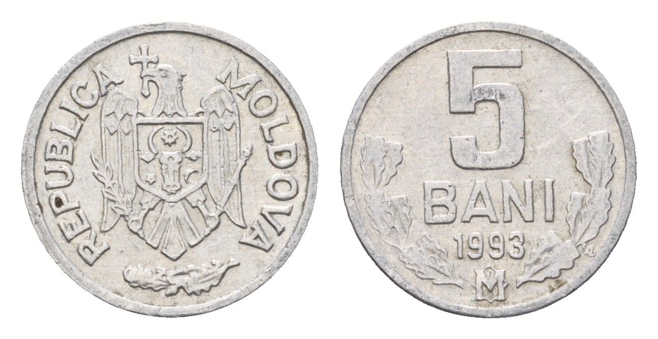 Молдавия (Молдова) 5 бань (бани) 1993 KM 2 алюминий 4685-1133