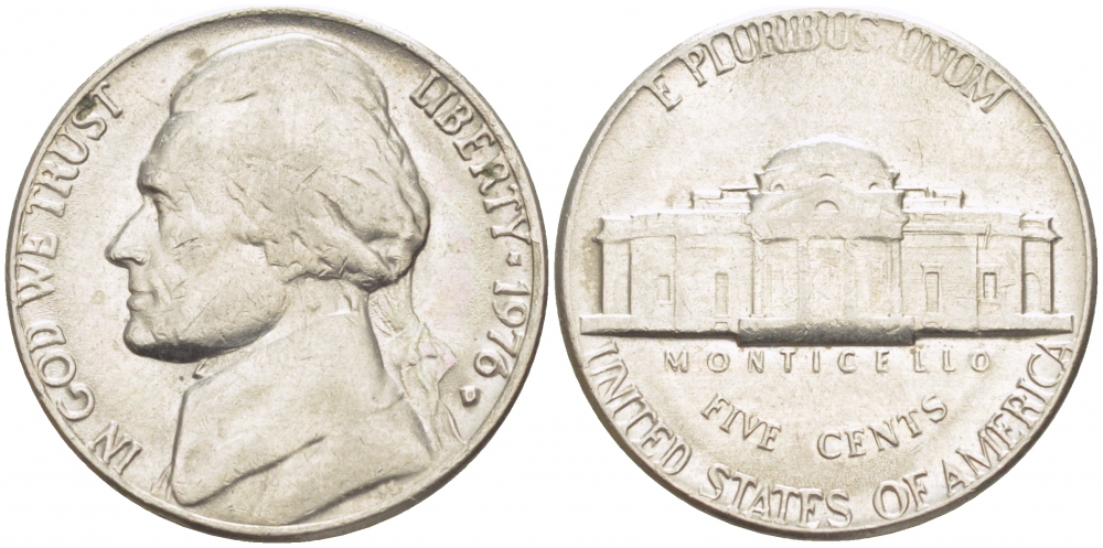 США 5 ЦЕНТОВ 1976 KM A192 медно-никель 3457-1225