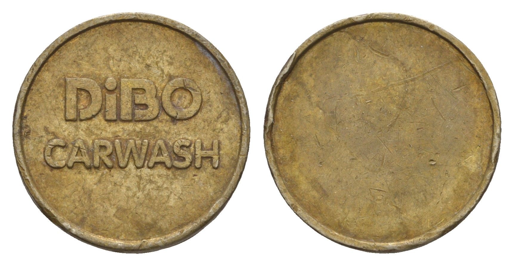 Бельгия жетон для автомойке dibo carwash диаметр 21 мм, вес 5,3 гр латунь 4655-664