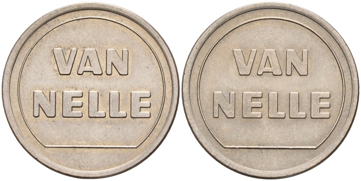 Нидерланды жетон для торговых аппаратов ND Van Nelle никель 4541-855