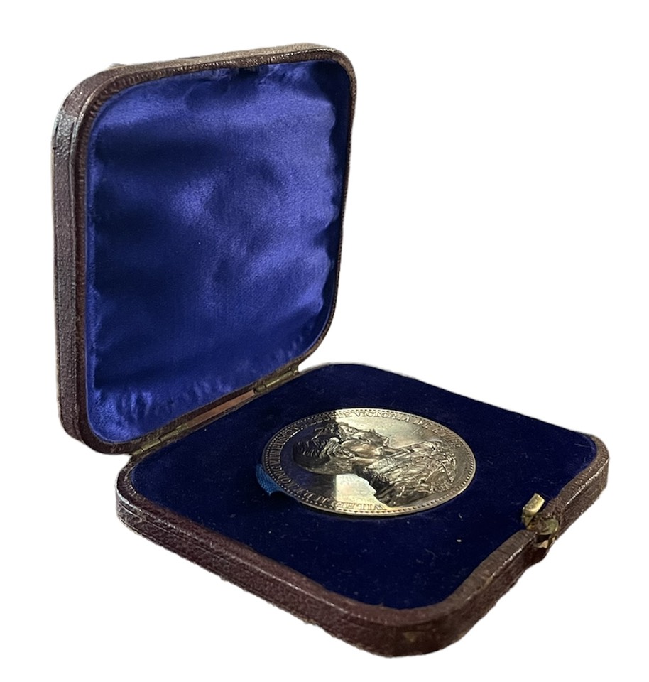 Пруссия медаль ND (1906) послание к Римлянам 12 стих 12 : Seid Fr?hlich in Hoffnung Geduldig in Tr?bsal Haltet an am Gebet (Радуйтесь в надежде, будьте терпеливы в страданиях, постоянны в молитве.) Sommer-W82 серебро 3-4-7-09