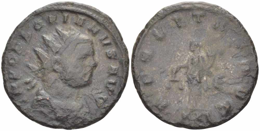 Римская Империя аврелианиан 276 Флориан AEQVITAS AVG Рим Very fine (степень редкости R1) RIC 25 бронза 1073-17-62