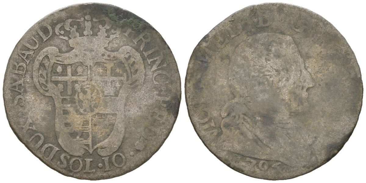 Сардинское королевство (Сардиния) 20 сольдо (солид) 1794 KM 94 серебро 4615-836