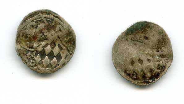 Бавария 1/2 крейцера XVI век серебро 36-1136