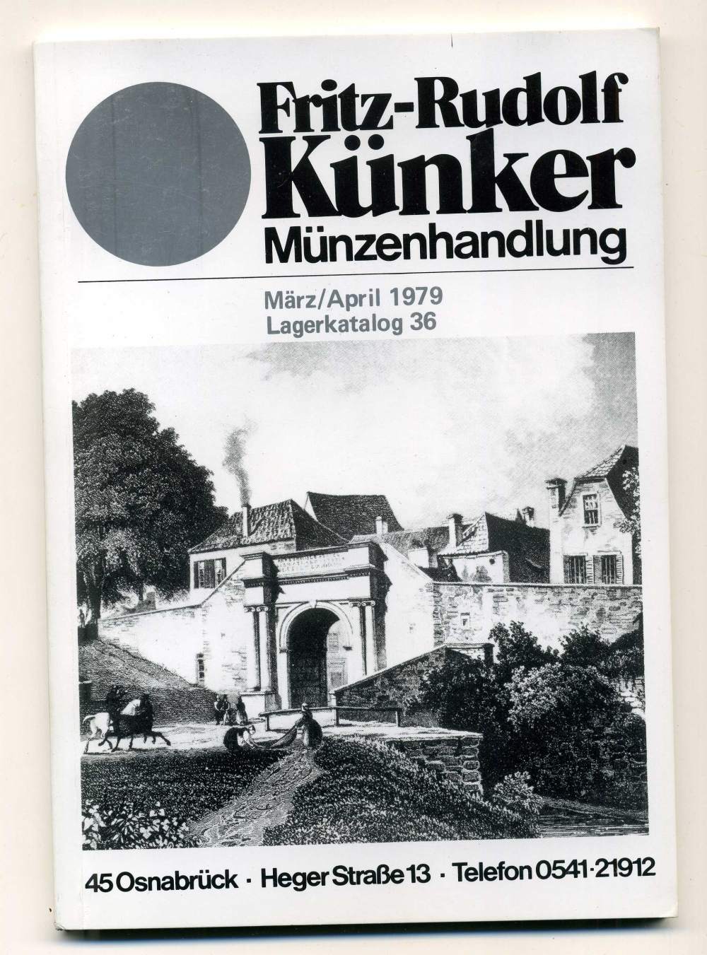 ФРИТЦ-РУДОЛЬФ КЮНКЕР КАТАЛОГ ФИКСИРОВАННЫХ ПРОДАЖ (LAGERKATALOG) 1979 МАРТ-АПРЕЛЬ, № 36 00-01-01-31
